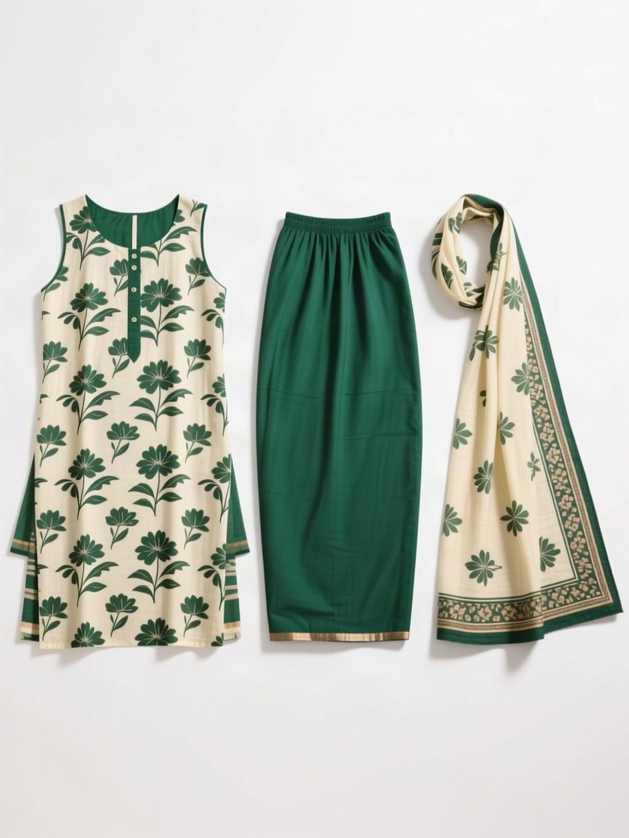 Pure Cotton Daily Wear Dress Material - Combo of 2