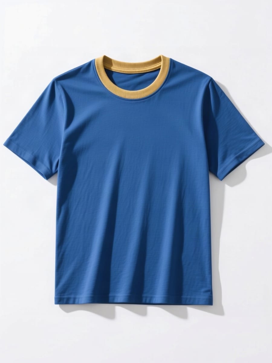 Men's Round Neck Cotton T-Shirt